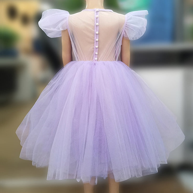 Princess Long Tulle Baby Girls dress