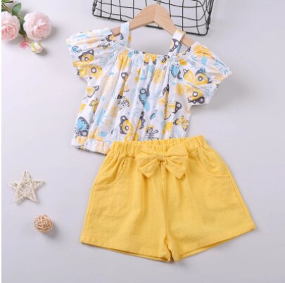 Sets 2Pcs Fashion Navy Short Sleeve