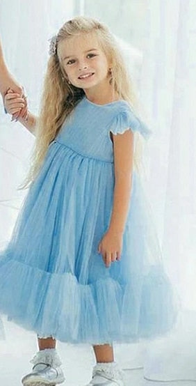 Sky Blue Tulle Mum and Daughter Matching Outfit