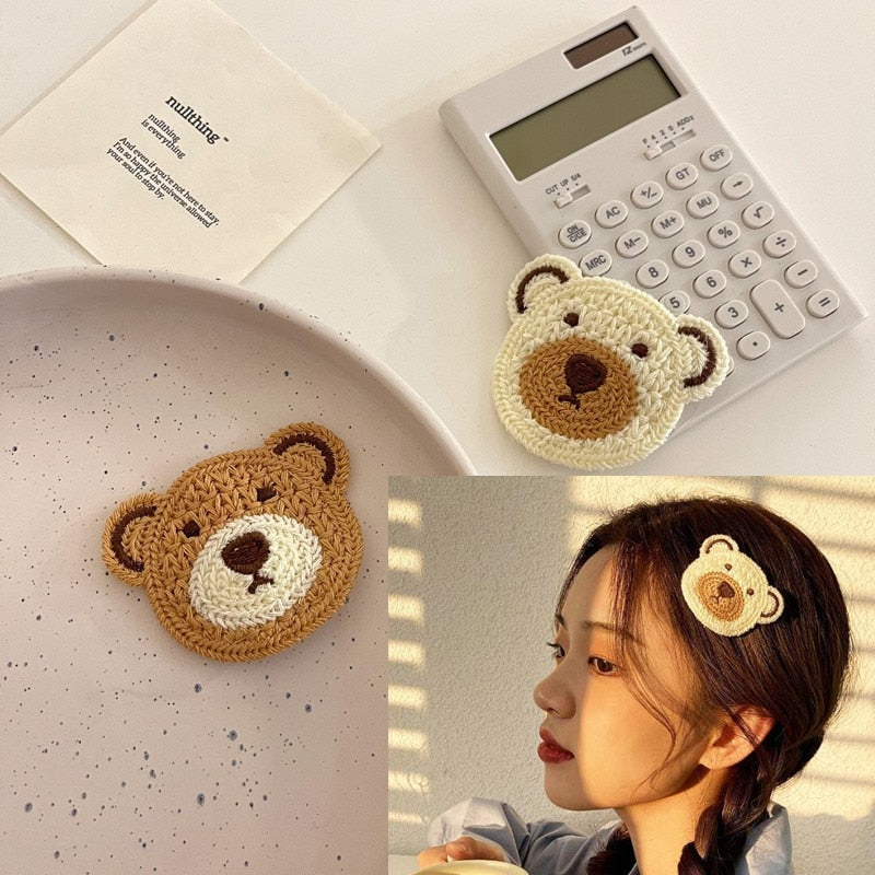 Coffee  Color C Hair Clips Accessories