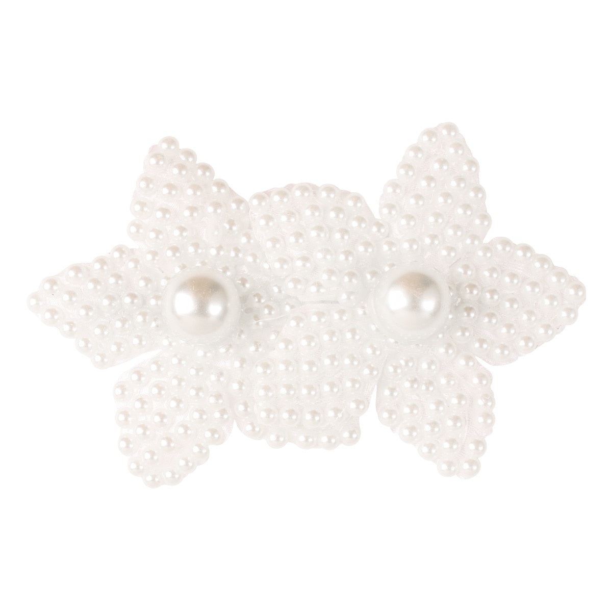 White Pearl Hair Bows