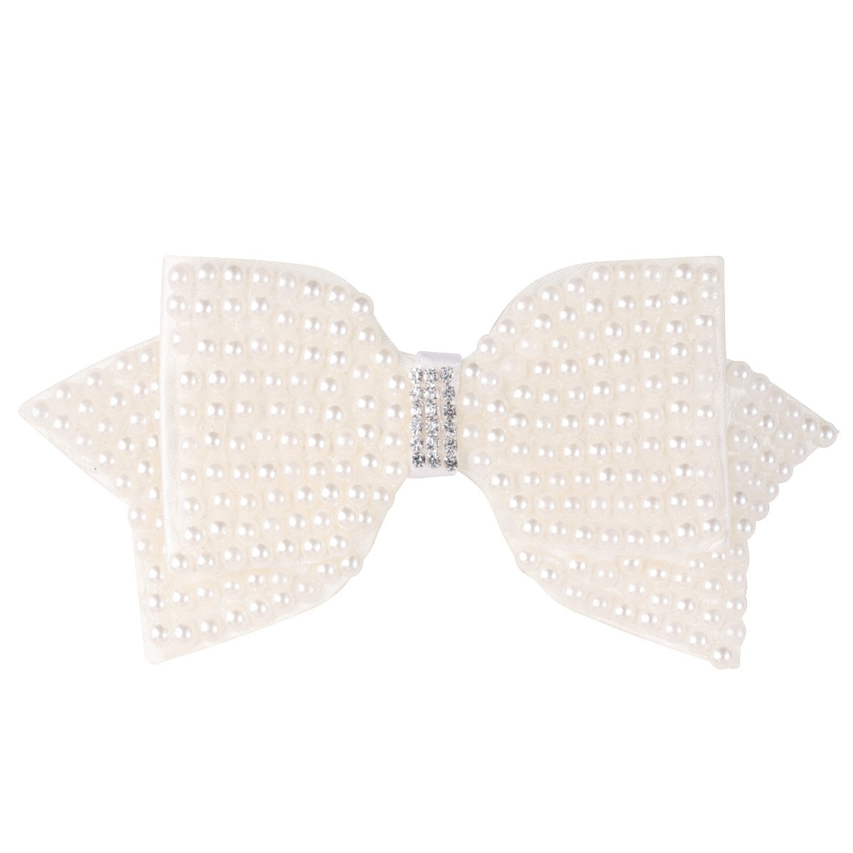 White Pearl Hair Bows