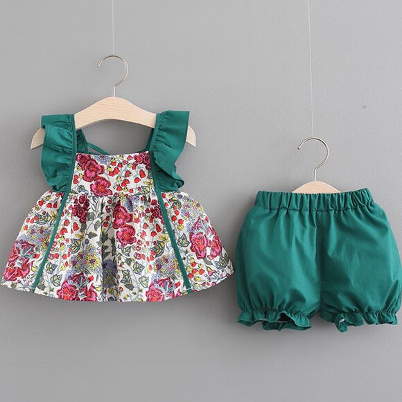 Sleeveless Vest Shorts Two-piece Set