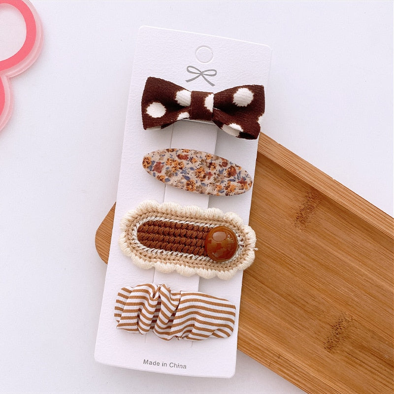 Coffee  Color C Hair Clips Accessories