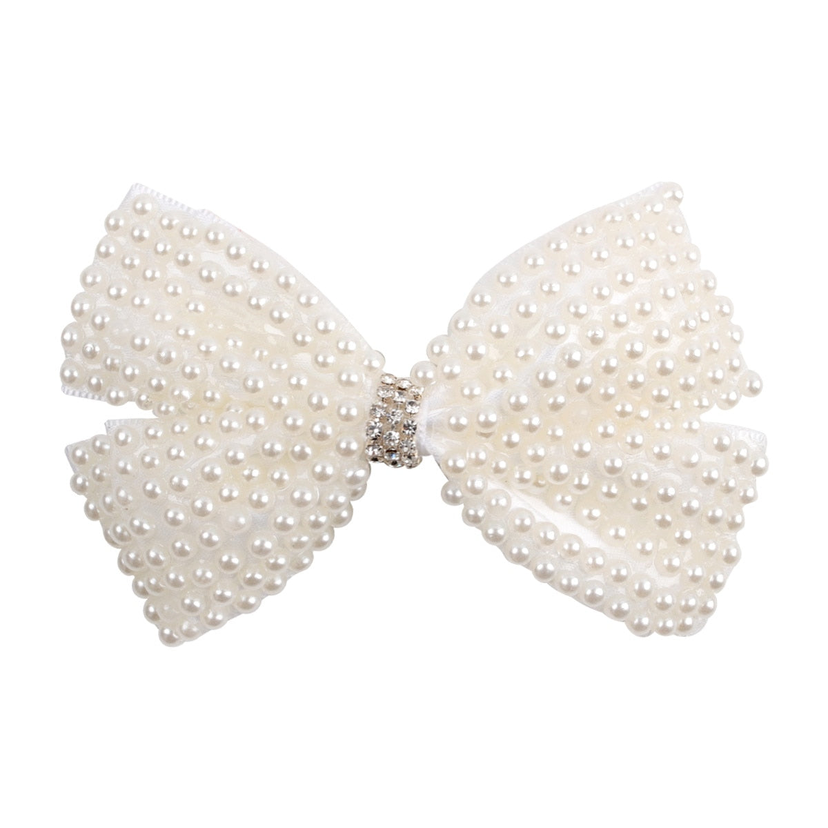 White Pearl Hair Bows