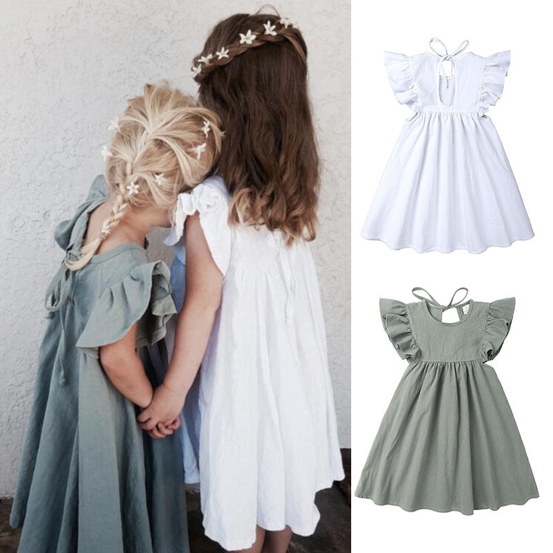 Dress Ruffles Sleeve