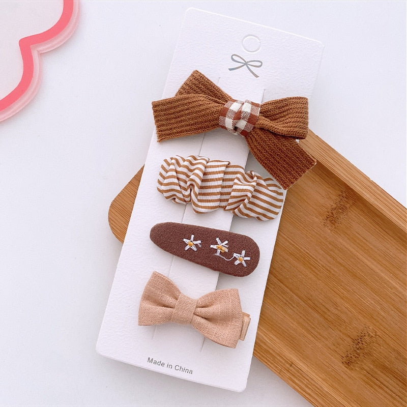 Coffee  Color C Hair Clips Accessories