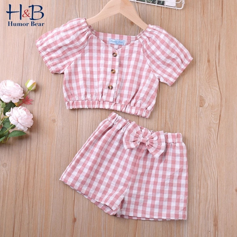 Sets 2Pcs Fashion Navy Short Sleeve