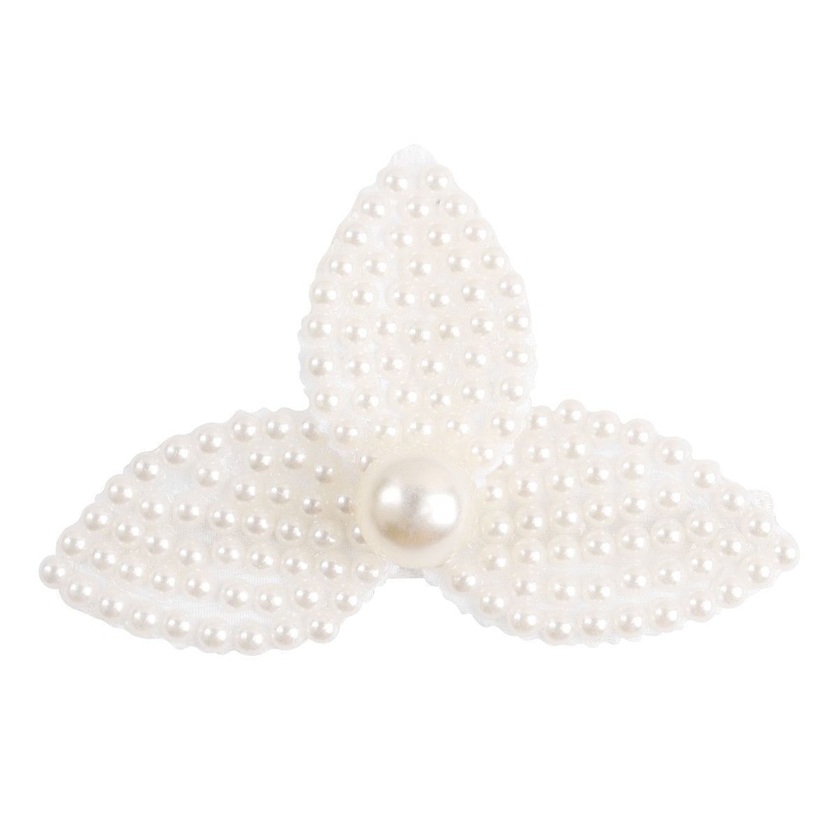 White Pearl Hair Bows