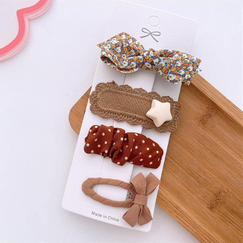 Coffee  Color C Hair Clips Accessories