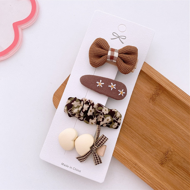 Coffee  Color C Hair Clips Accessories