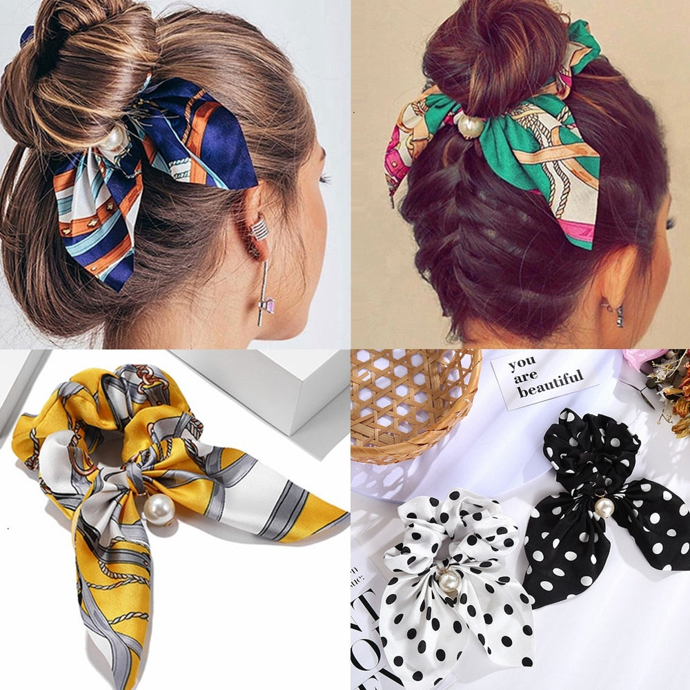 New Chiffon Bowknot Silk Hair