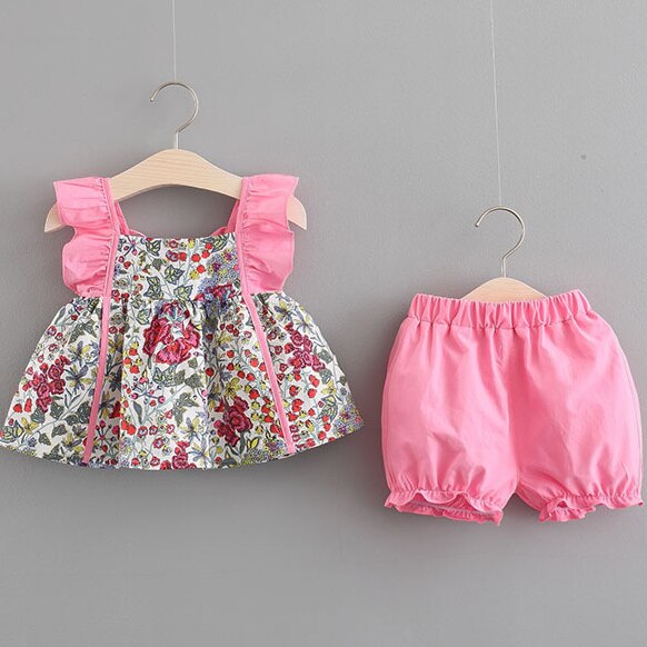 Sleeveless Vest Shorts Two-piece Set