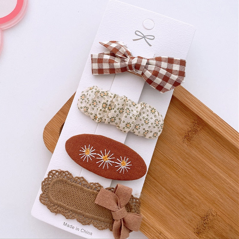 Coffee  Color C Hair Clips Accessories