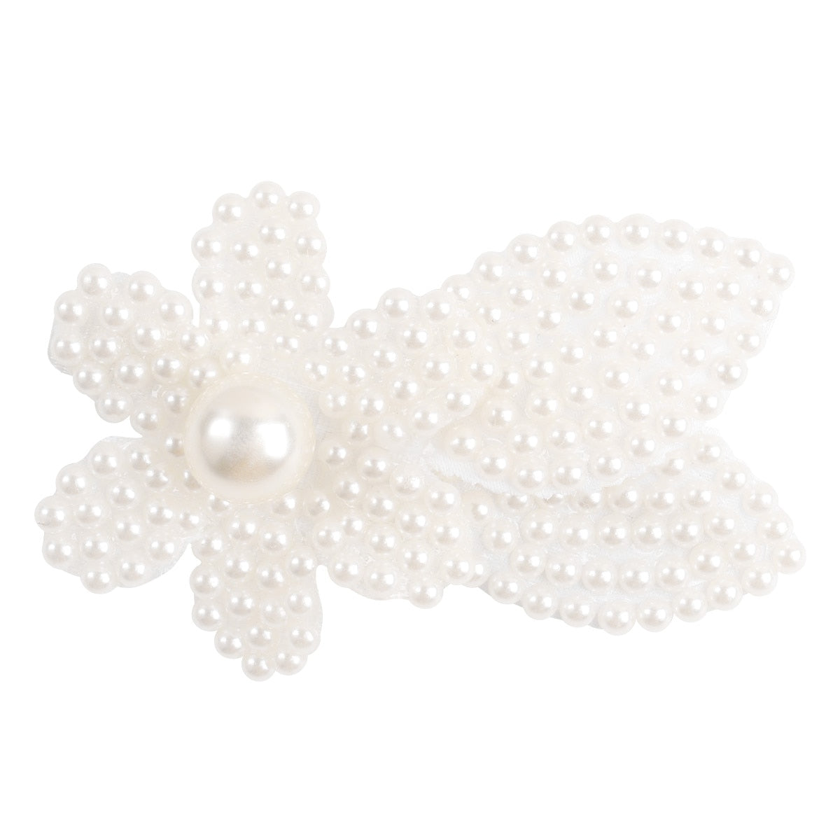 White Pearl Hair Bows