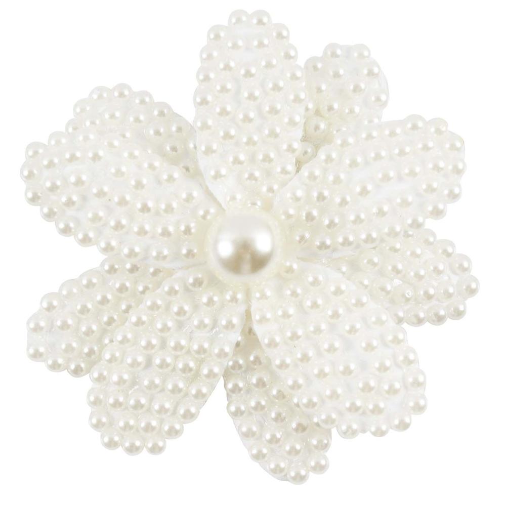 White Pearl Hair Bows